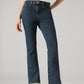 Women's 725 Dark Blue Bootcut Fit High Rise Jeans - Front View