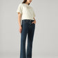Women's 725 Dark Blue Bootcut Fit High Rise Jeans - Side View