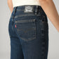 Women's 725 Dark Blue Bootcut Fit High Rise Jeans - Detail View