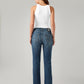 Women's 725 Blue Bootcut Fit High Rise Jeans - Back View