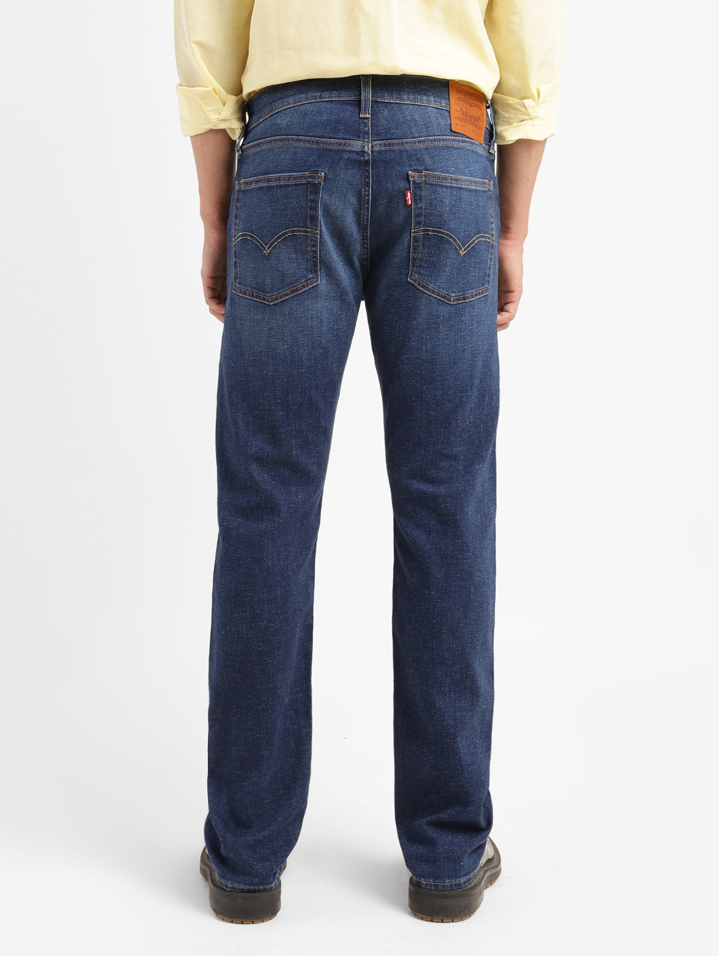 Men's 513 Blue Slim Straight Fit Mid Rise Jeans