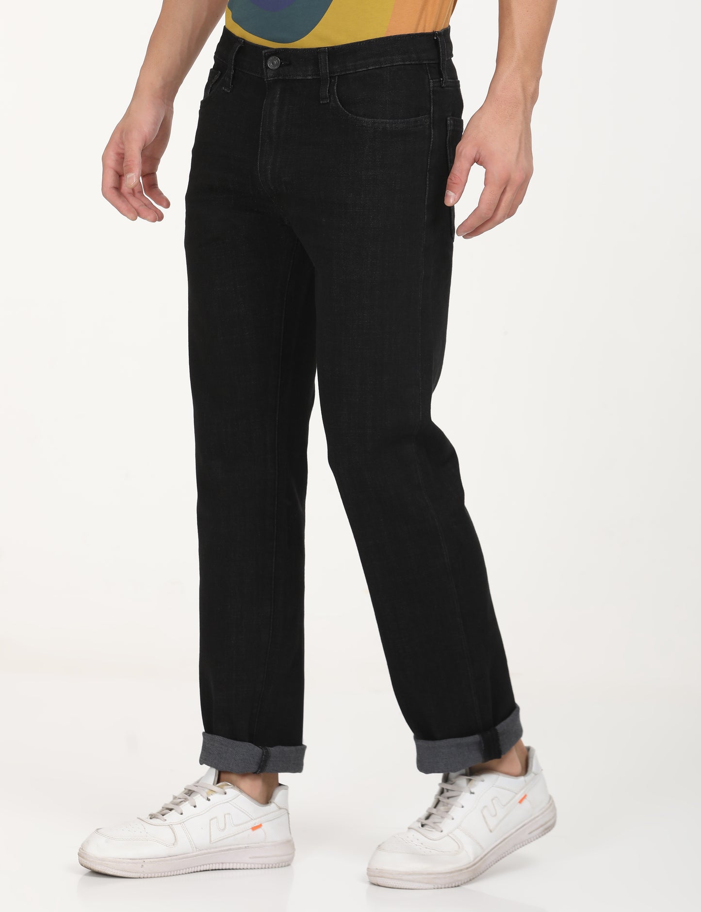 Men's 512 Black Slim Tapered Fit Mid Rise Jeans - RightSide View