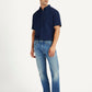 Men's 513 Blue Slim Straight Fit Mid Rise Jeans - 075412c9-627f-4673-932a-7b9120a68350 View