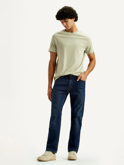 levi's Men's 513 Dark Blue Slim Straight Fit Mid Rise Jeans-picture-18
