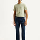 Men's 513 Dark Blue Slim Straight Fit Mid Rise Jeans - Front View