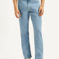 Men's 513 Light Blue Slim Straight Fit Mid Rise Jeans - Front View