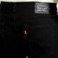 Men's 513 Black Slim Straight Fit Mid Rise Jeans - Detail View