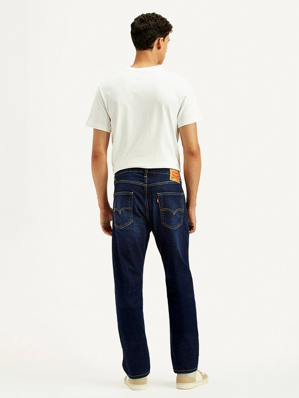 Men's 513 Indigo Slim Straight Fit Mid Rise Jeans - Back View