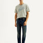 Men's 513 Dark Blue Slim Straight Fit Mid Rise Jeans - Styleshot View