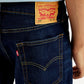 Men's 513 Dark Blue Slim Straight Fit Mid Rise Jeans - Detail View