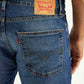 Men's 513 Blue Slim Straight Fit Mid Rise Jeans - Detail View