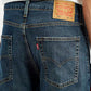 Men's 513 Dark Blue Slim Straight Fit Mid Rise Jeans - Detail View