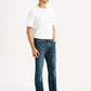 Men's 513 Dark Blue Slim Straight Fit Mid Rise Jeans - Side View