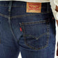 Men's Tinted 513 Med Indigo Slim Straight Fit Mid Rise Jeans - Detail View