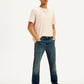 Men's Tinted 513 Med Indigo Slim Straight Fit Mid Rise Jeans - Elevated View