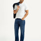 Men's 513 Blue Slim Straight Fit Mid Rise Jeans - Styleshot View