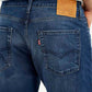 Men's 513 Blue Slim Straight Fit Mid Rise Jeans - Detail View