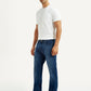 Men's 513 Blue Slim Straight Fit Mid Rise Jeans - Side View