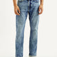 Men's 513 Blue Slim Straight Fit Mid Rise Jeans - Front View