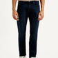 Men's 513 Dark Blue Slim Straight Fit Mid Rise Selvedge Jeans - Front View