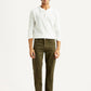 Men's 513 Olive Slim Straight Fit Mid Rise Jeans - Front View