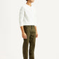Men's 513 Olive Slim Straight Fit Mid Rise Jeans - Side View