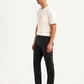 Men's 513 Black Slim Straight Fit Mid Rise Jeans - Side View