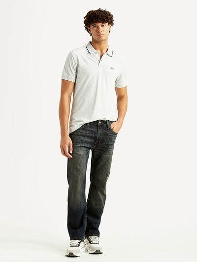 Men's 513 Charcoal Grey Slim Straight Fit Mid Rise Jeans-image-47