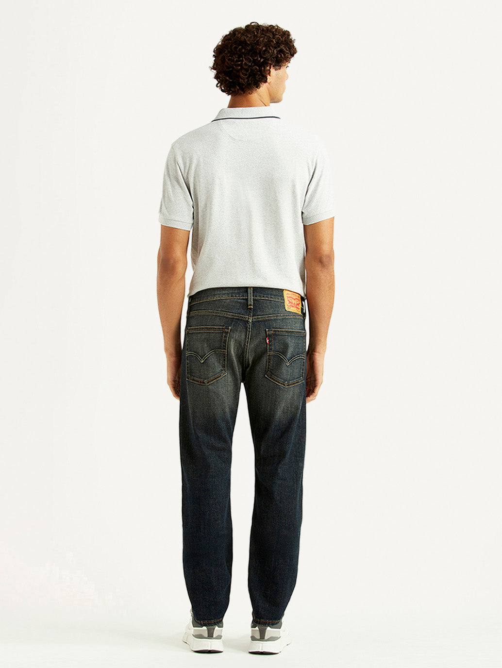 Men's 513 Charcoal Grey Slim Straight Fit Mid Rise Jeans - Back View