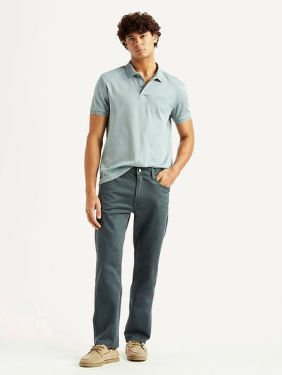 Men's 513 Grey Slim Straight Fit Mid Rise Jeans-image-30