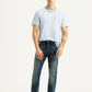 Men's 513 Blue Slim Straight Fit Mid Rise Selvedge Jeans - Styleshot View