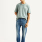 Men's 513 Blue Slim Straight Fit Mid Rise Selvedge Jeans - Styleshot View