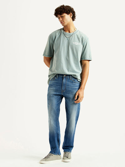 levi's Men's 513 Blue Slim Straight Fit Mid Rise Selvedge Jeans-picture-31