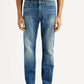 Men's 513 Blue Slim Straight Fit Mid Rise Selvedge Jeans - Front View