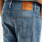 Men's 513 Blue Slim Straight Fit Mid Rise Selvedge Jeans - Detail View