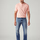 Men's 513 Blue Slim Straight Fit Mid Rise Jeans - Front View