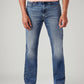 Men's 513 Blue Slim Straight Fit Mid Rise Jeans - Front View