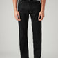 Men's 513 Black Slim Straight Fit Mid Rise Jeans - Front View
