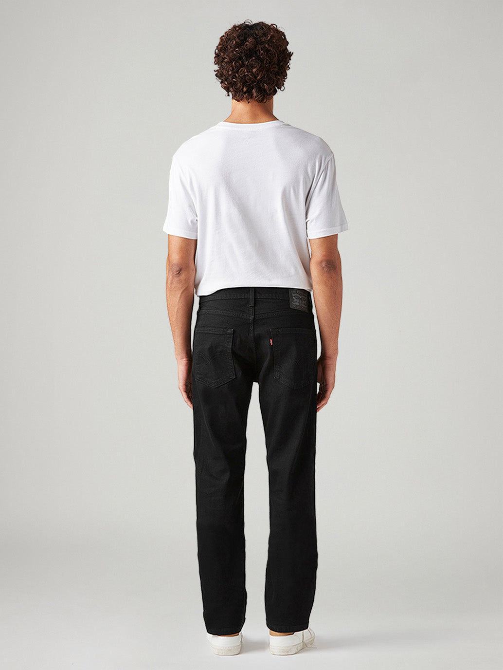 Men's 513 Black Slim Straight Fit Mid Rise Jeans - Back View