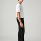 Men's 513 Black Slim Straight Fit Mid Rise Jeans - Side View