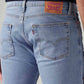 Men's 513 Light Blue Slim Straight Fit Mid Rise Jeans - Detail View