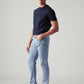 Men's 513 Light Blue Slim Straight Fit Mid Rise Jeans - Side View