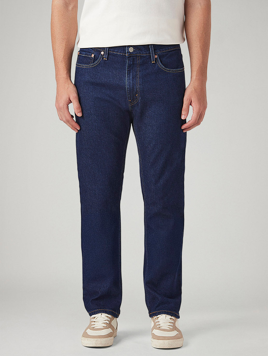 Mens 513 Mid Rise Slim Straight Fit Cotton Stretch Blend Jeans - b813b664-9bbe-4878-b3c5-fd33aecc60e7 View