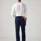 Men's 513 Dark Blue Slim Straight Fit Mid Rise Jeans - Back View
