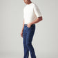 Men's 513 Blue Slim Straight Fit Mid Rise Jeans - Side View
