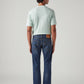 Men's 513 Blue Slim Straight Fit Mid Rise Jeans - Back View