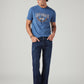 Men's 513 Dark Blue Slim Straight Fit Mid Rise Jeans - Styleshot View