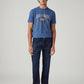 Men's 513 Dark Blue Slim Straight Fit Mid Rise Jeans - Front View