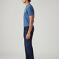 Men's 513 Dark Blue Slim Straight Fit Mid Rise Jeans - Side View