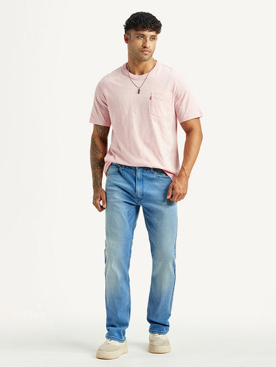 levi's Men's 513 Light Blue Slim Straight Fit Mid Rise Jeans-picture-24